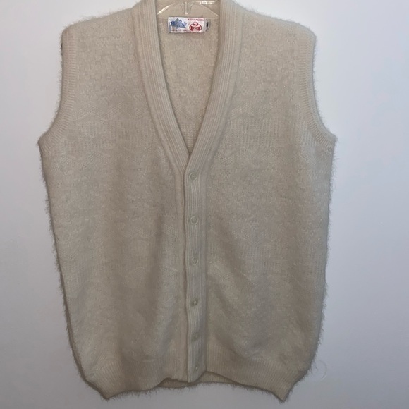 Vintage Monte Carlo Collection Kid Angora Sweater Vest size 40, good condition - Picture 1 of 8